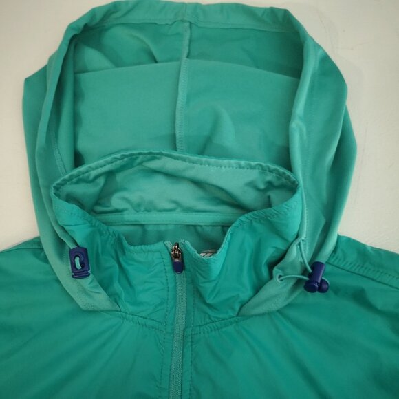 Avia Ladies Green Double Layer Lightweight Running Jacket with Hood - Picture 7 of 11